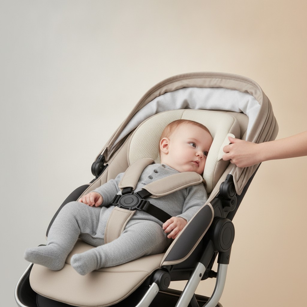 Pourquoi Bébé Penche Toujours la Tête du Même Côté en Poussette ?